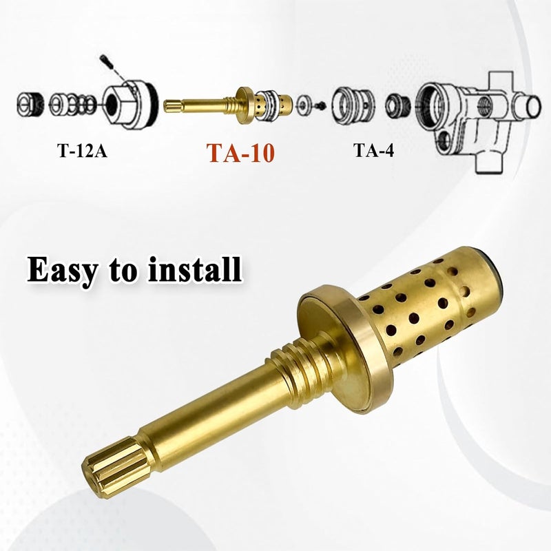 Ebrmeiwo TA-10 Flow Control Spindle Assembly, Replace Cartridge Spindle, Brass - Image 3